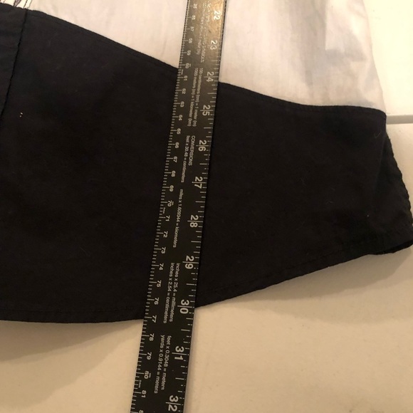 Boston Proper size large black velour one shoulder top shirred at sides - Picture 6 of 7